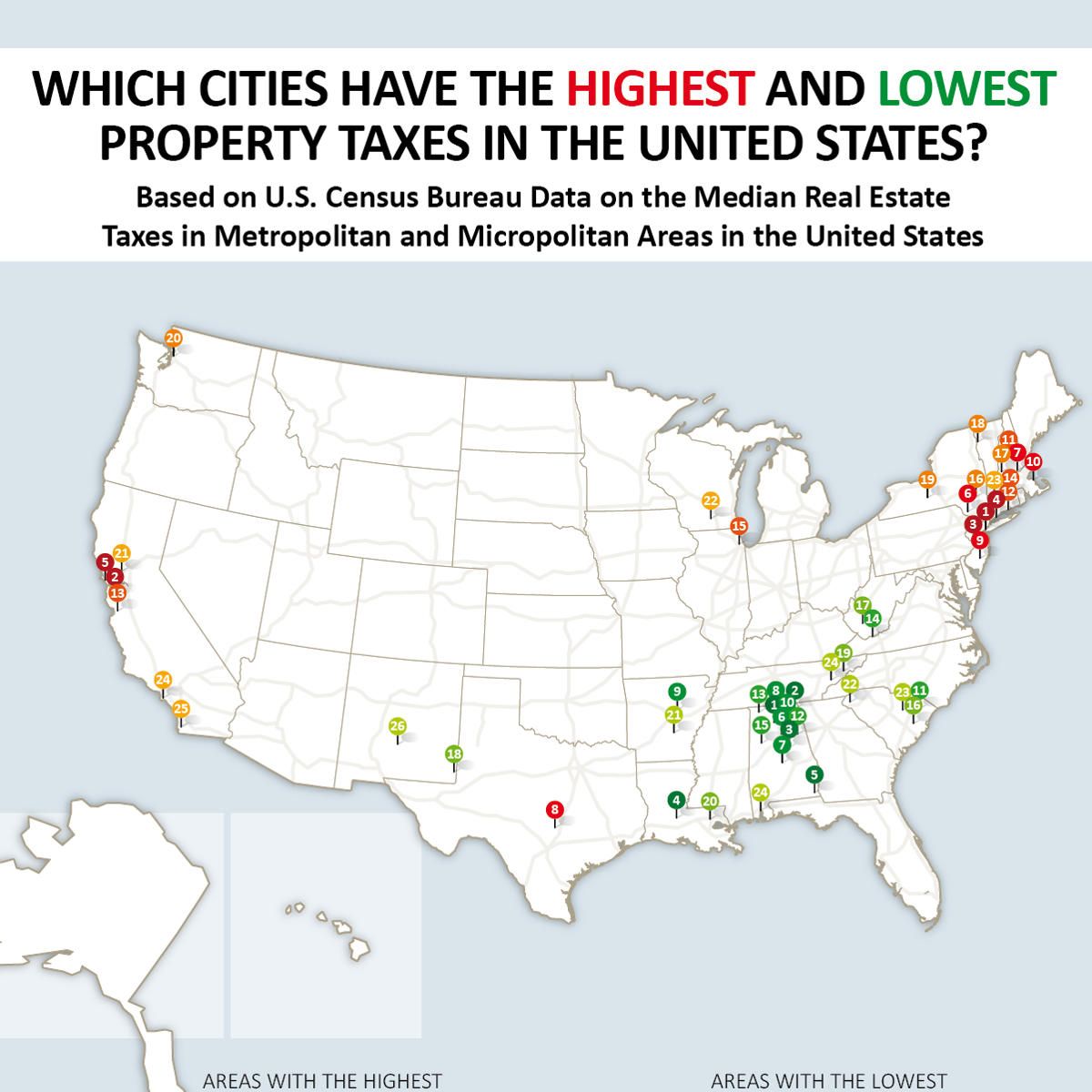 Which Cities Have the Highest and Lowest Property Taxes in the United States? Hero